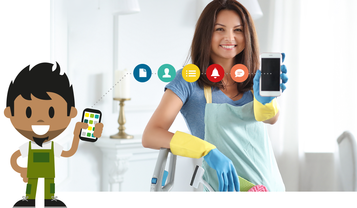 Employee app for facility management