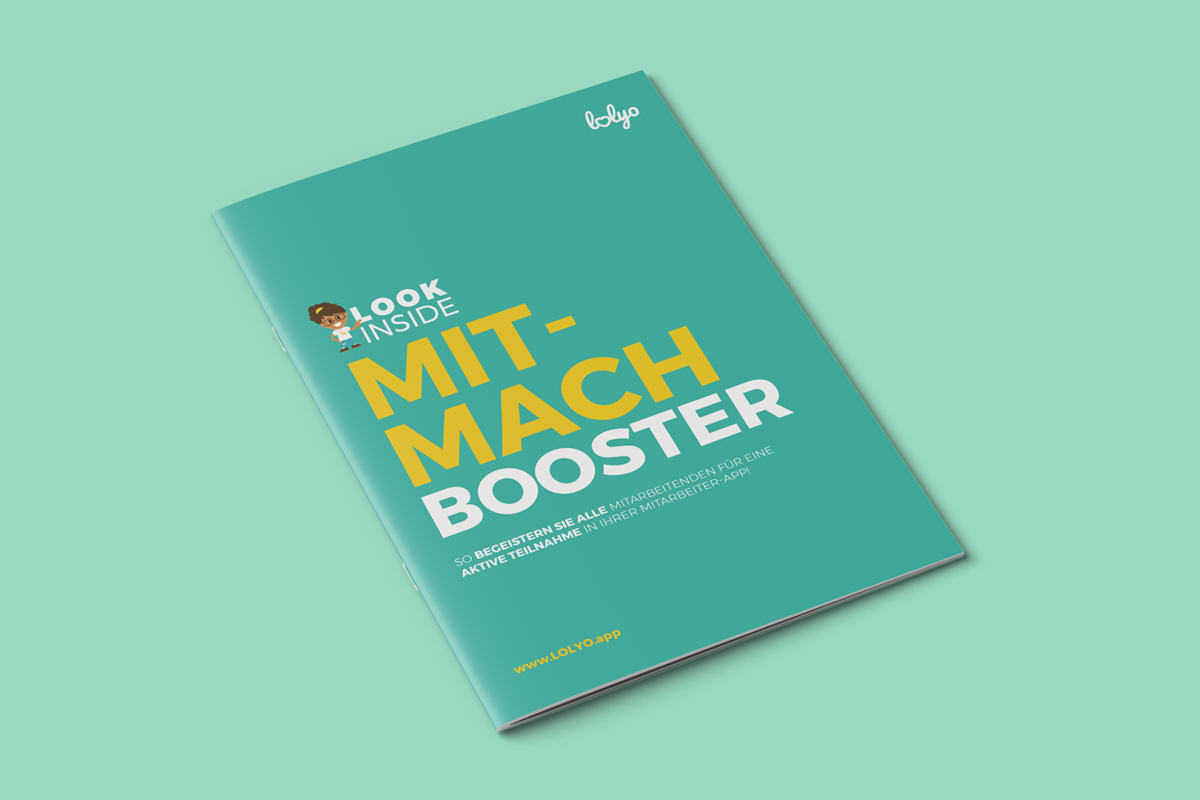 Mitarbeiter-App - LOLYO Look Inside Broschüre - Whitepaper- Engagement-Tool