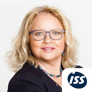 Mitarbeiter-App MITMACH-Booster - Zitat - Portrait Brigitte Virag-Zvetolec, ISS Oesterreich - Logo