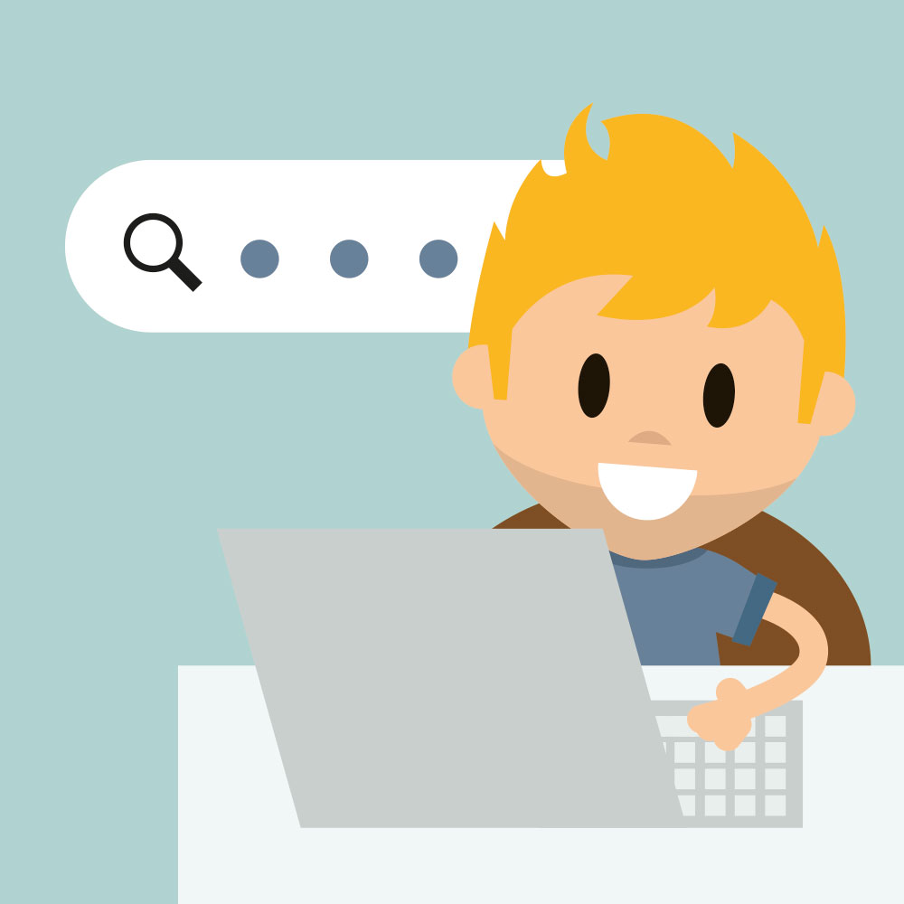 Mitarbeitender Sucht in der Mitarbeiter-App mit KI Assistentin