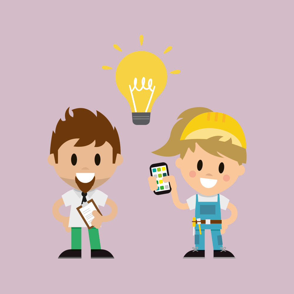 Mitarbeitende mit KI Assistent für rollenbasierte Wissensbereitstellung