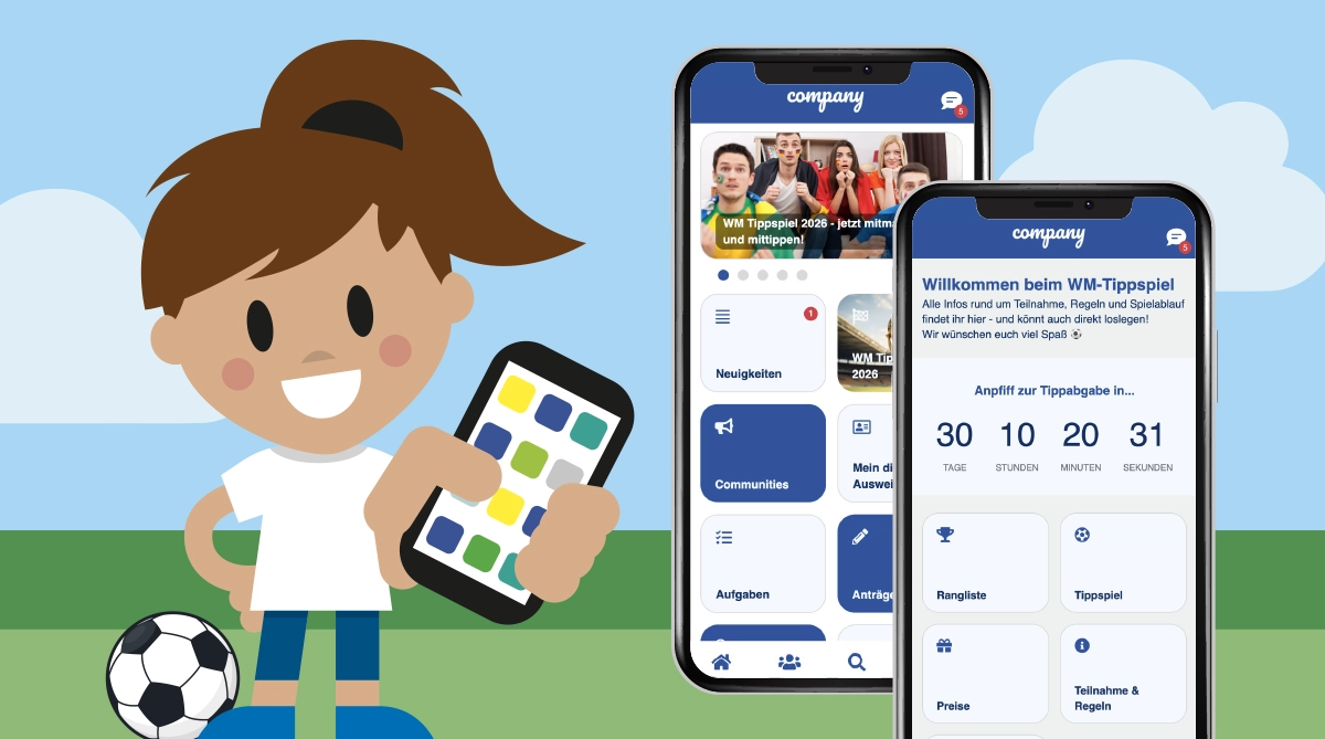Mitarbeitermotivation: WM-Tippspiel in der LOLYO Mitarbeiter-App