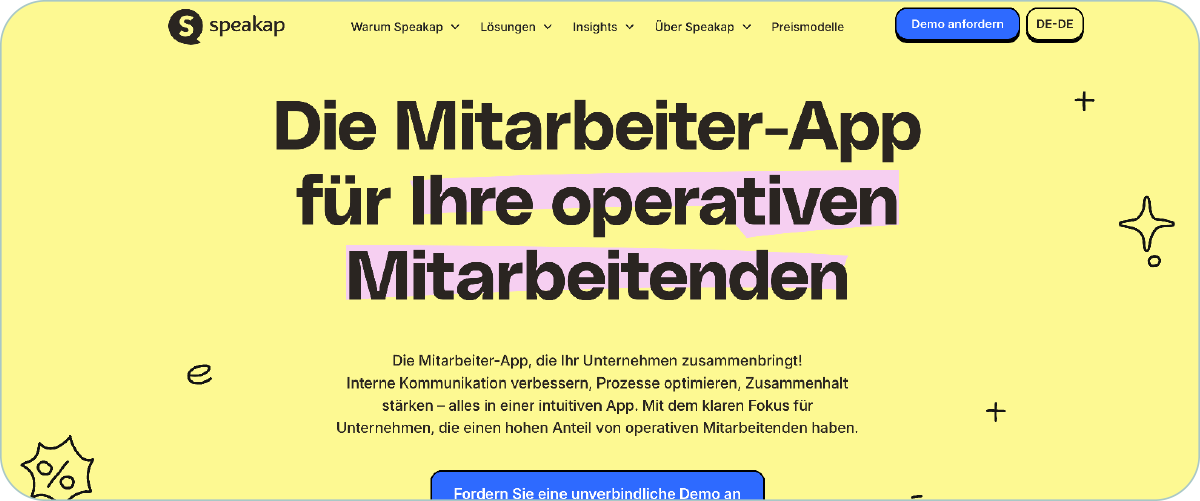 Ansicht Speakap