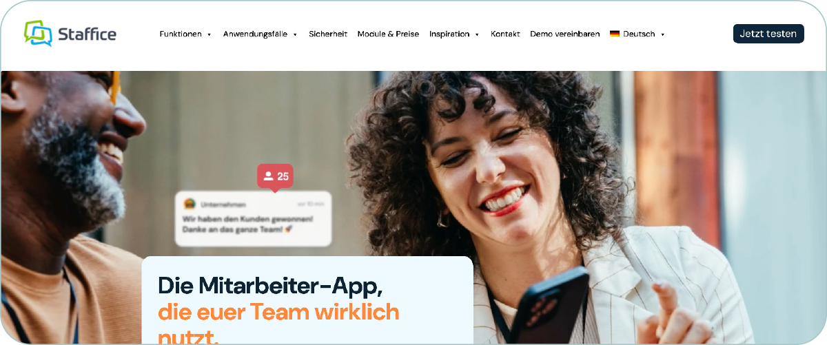 Ansicht Staffice